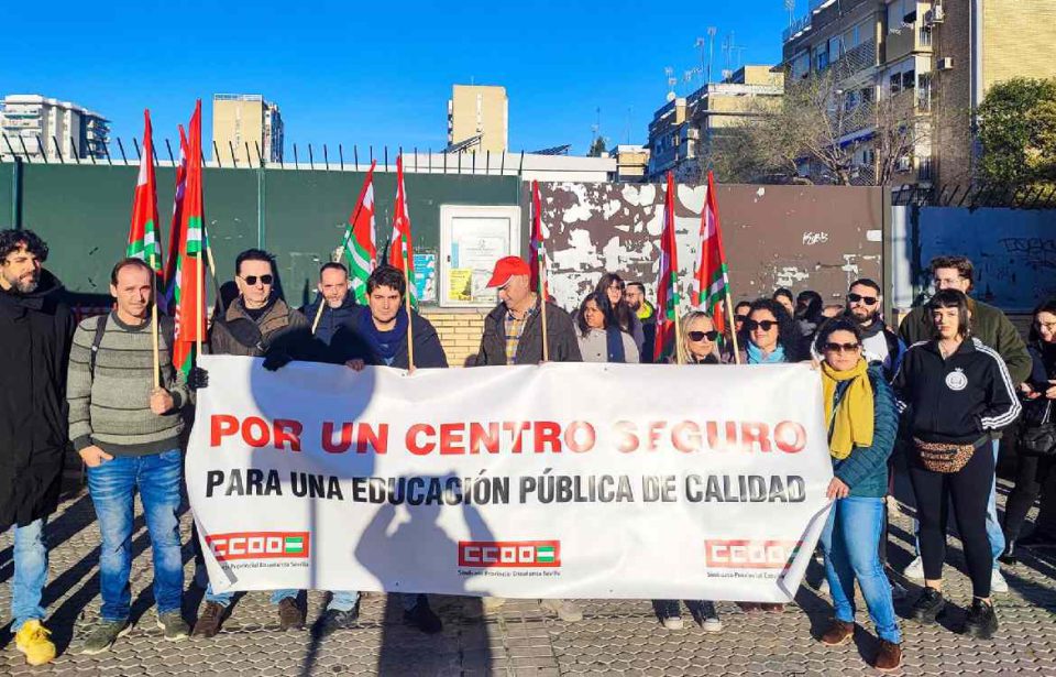 CCOO denuncia la dejadez del Ayuntamiento el CEIP San Pablo.