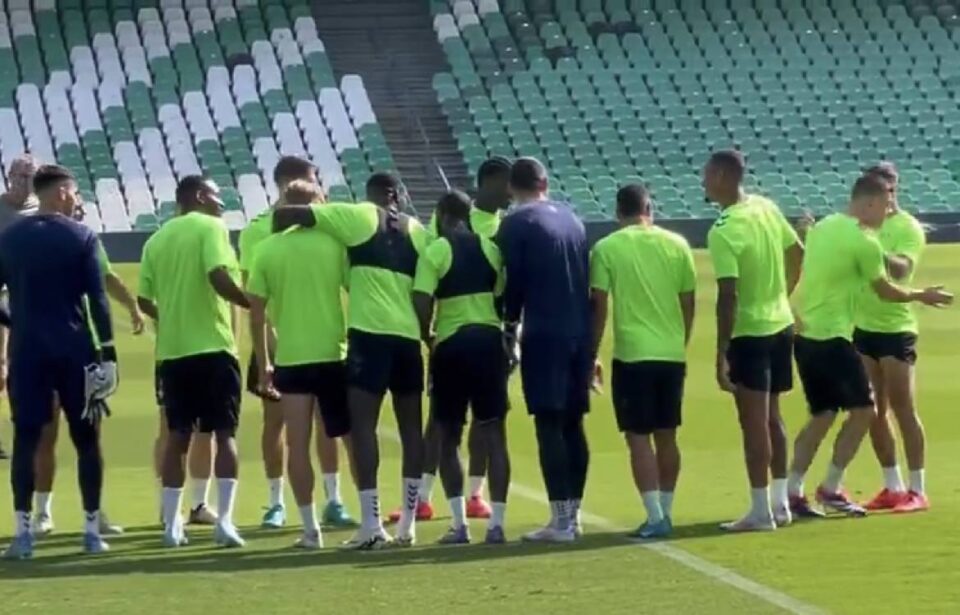 Giovani Lo Celso ha entrenado por primera vez tras su vuelta al Real Betis.