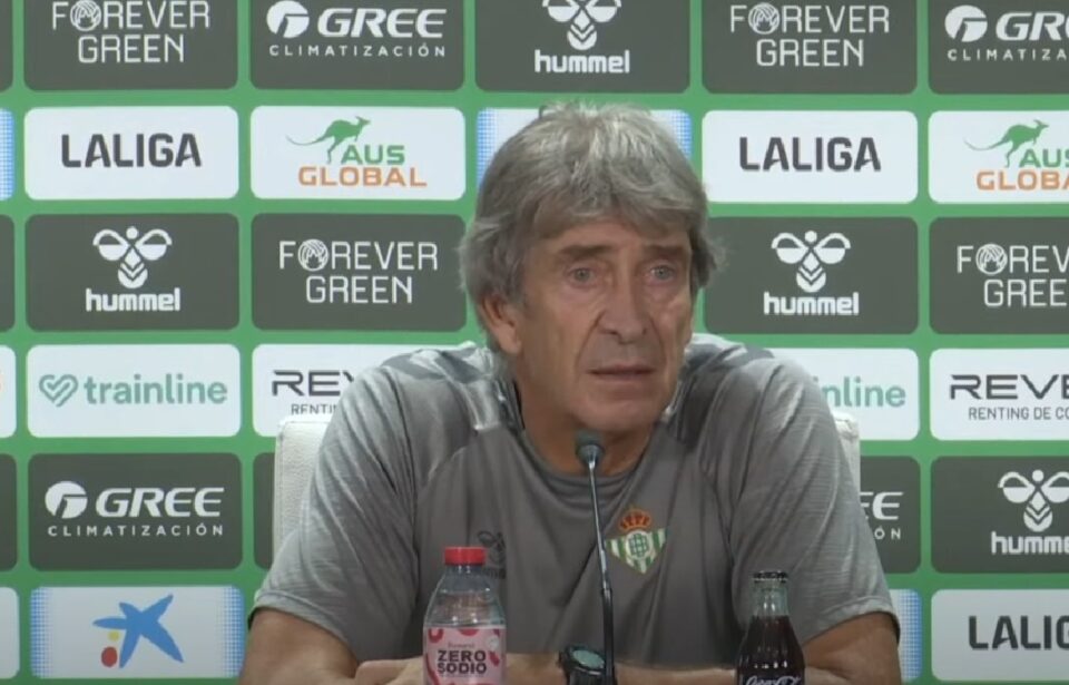 Manuel Pellegrini comparece en la rueda de prensa previa al Real Betis - Leganés