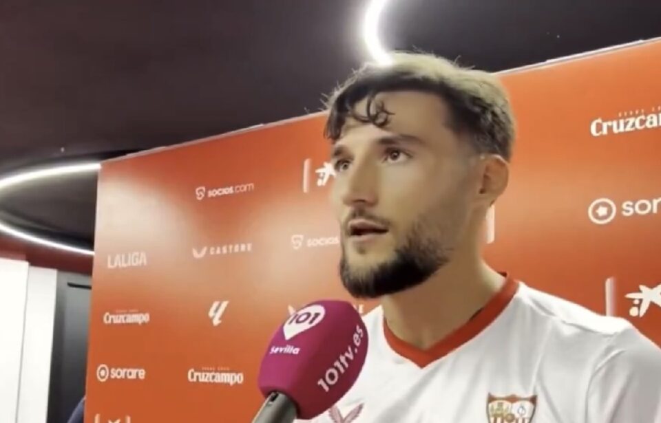 Nemanja Gudelj expresa su felicidad tras la renovación de García Pimienta con el Sevilla FC. Hay un buen plan, un buen proyecto.