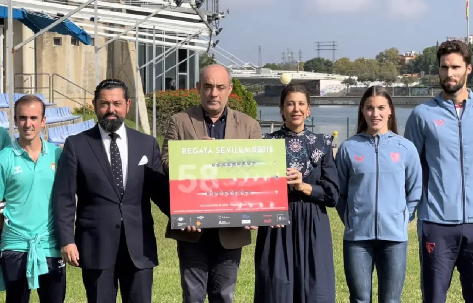 Betis y Sevilla han presentado la regata de remo del próximo sábado 9 de noviembre.