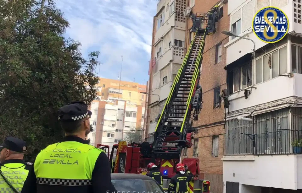 Cinco heridos incendio