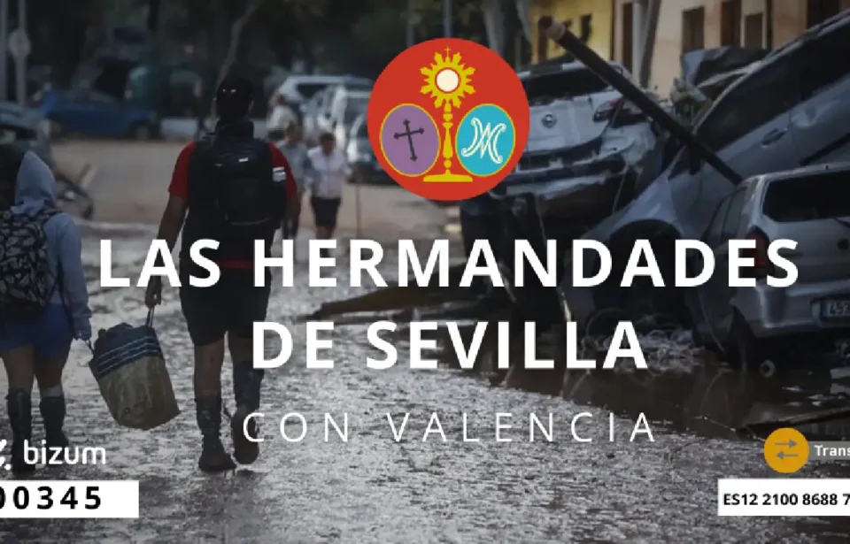 Cofradías sevillanas vuelcan afectados Valencia