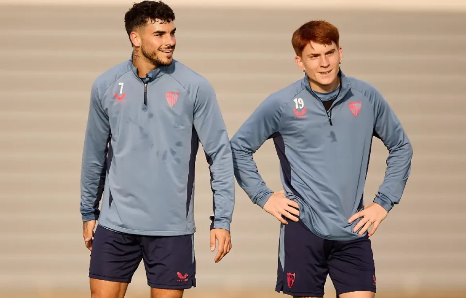 Cuatro ausencias y dos regresos en el entrenamiento del Sevilla. Gudelj y Montiel vuelven de estar con sus selecciones.