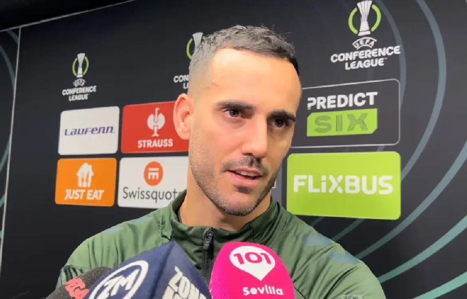 Juanmi reconoció que su gol con el Betis ante el Celje en Conference Legaue le dio mucha confianza. Juanmi: "El cariño que recibo aquí es inexplicable".