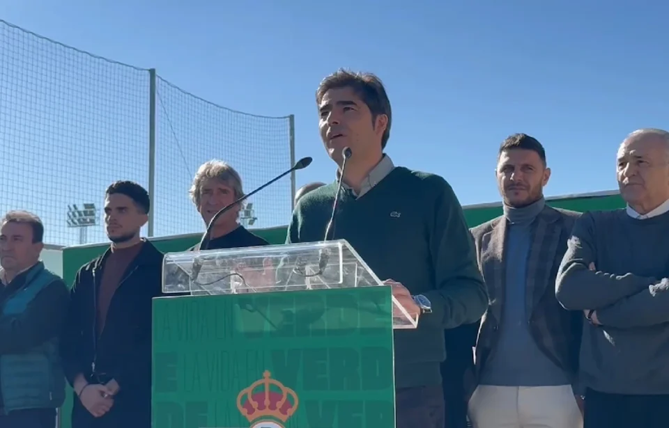 Dos principales propósitos de Haro en el brindis del Real Betis