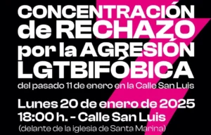 Cartel anunciador de la concentración del pasado lunes.